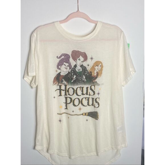 Disney Hocus Pocus Sanderson Sisters Graphic TShirt 3XL Jr’s  White Halloween Te - Picture 1 of 4